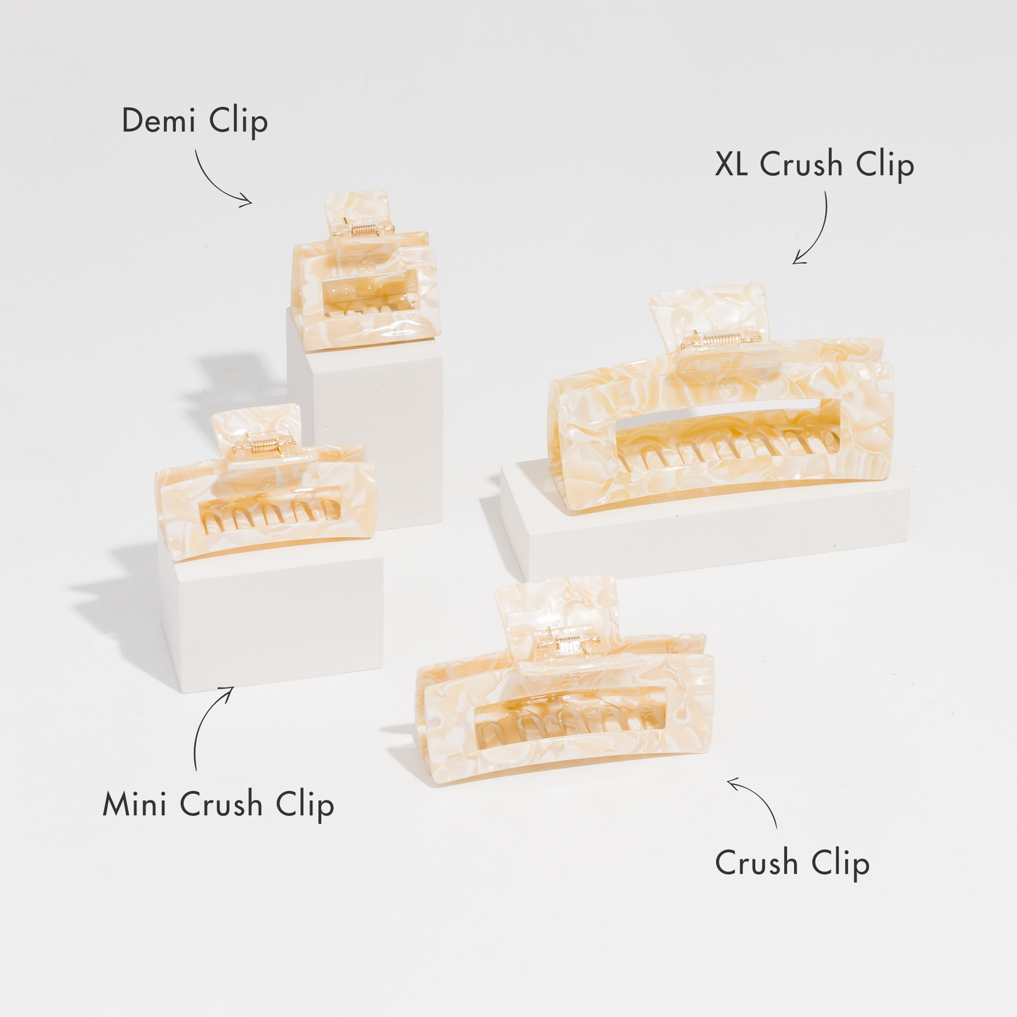 XL Crush Clip | Pearl