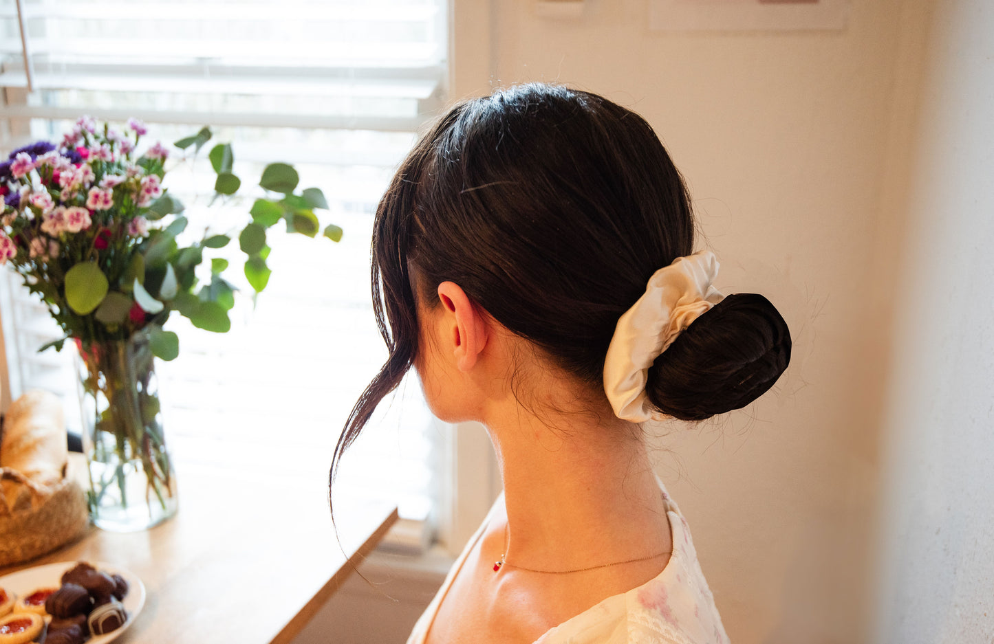 Blushing Satin Scrunchie Set
