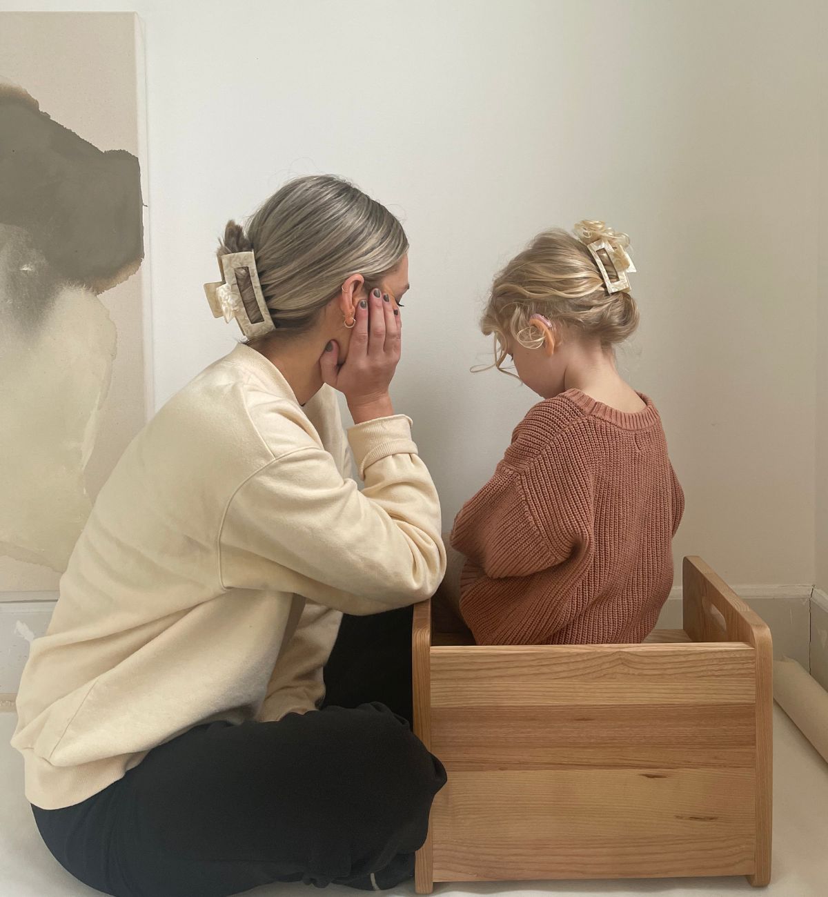 Mommy & Me Crush Clip Set | Light Tortoise