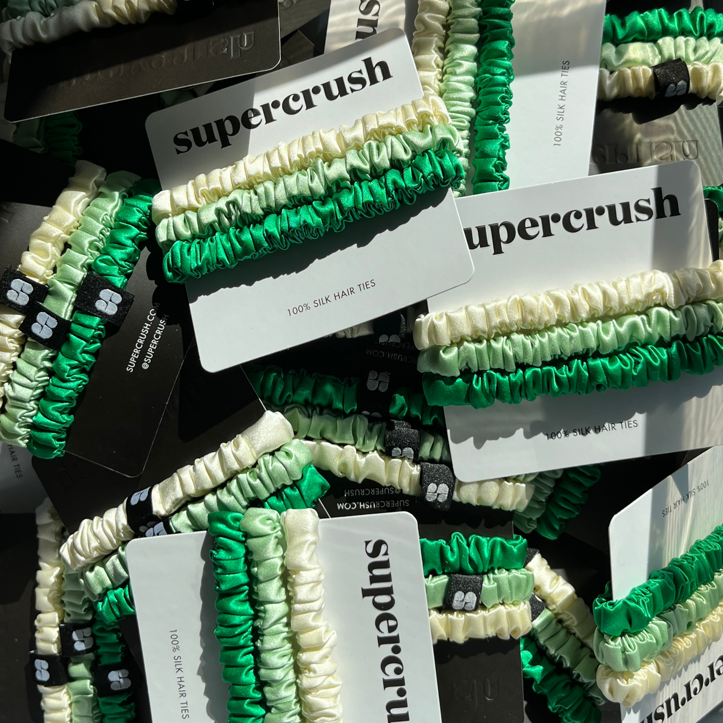 Silk Hair Ties | Matcha Latte