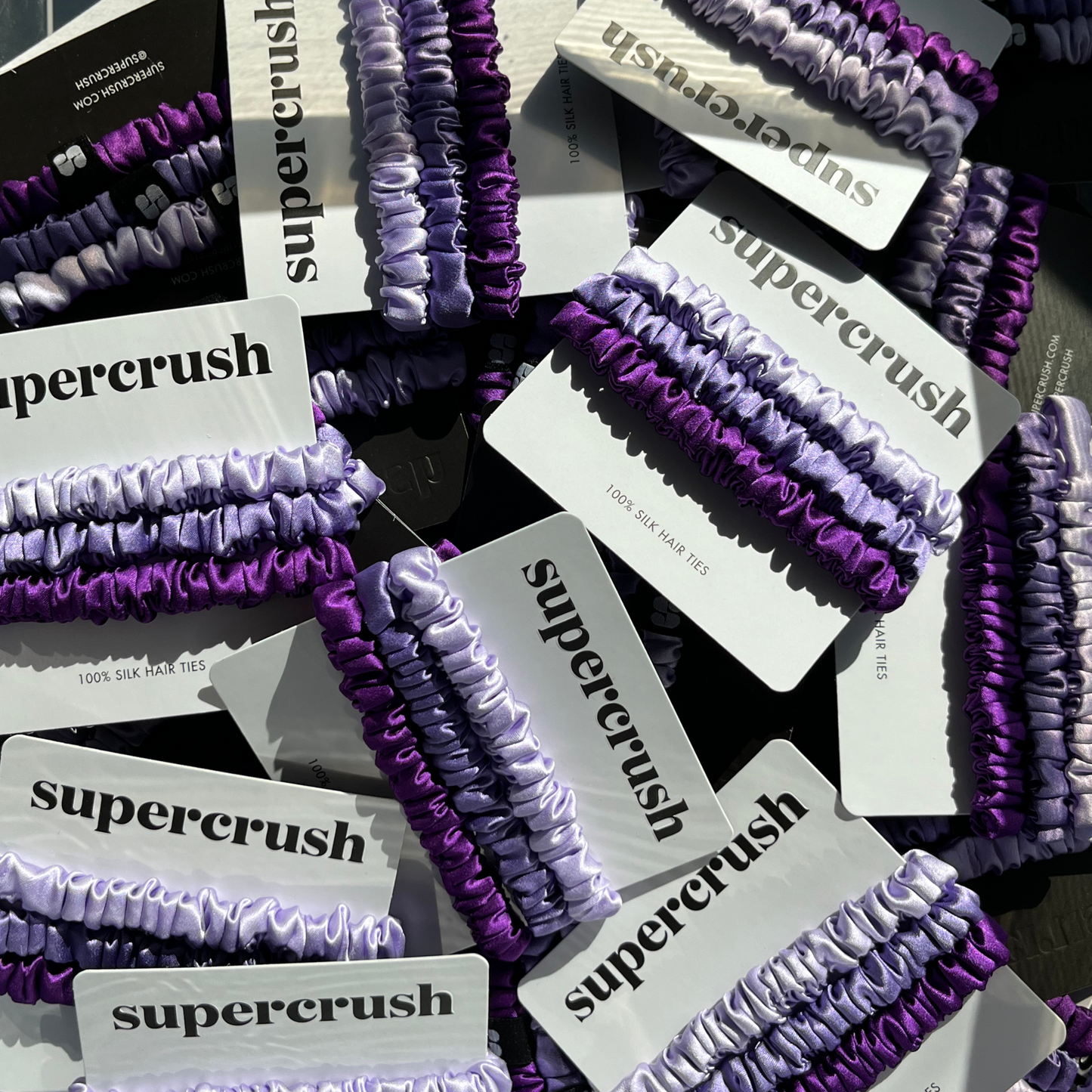 Silk Hair Ties | Lavender Haze