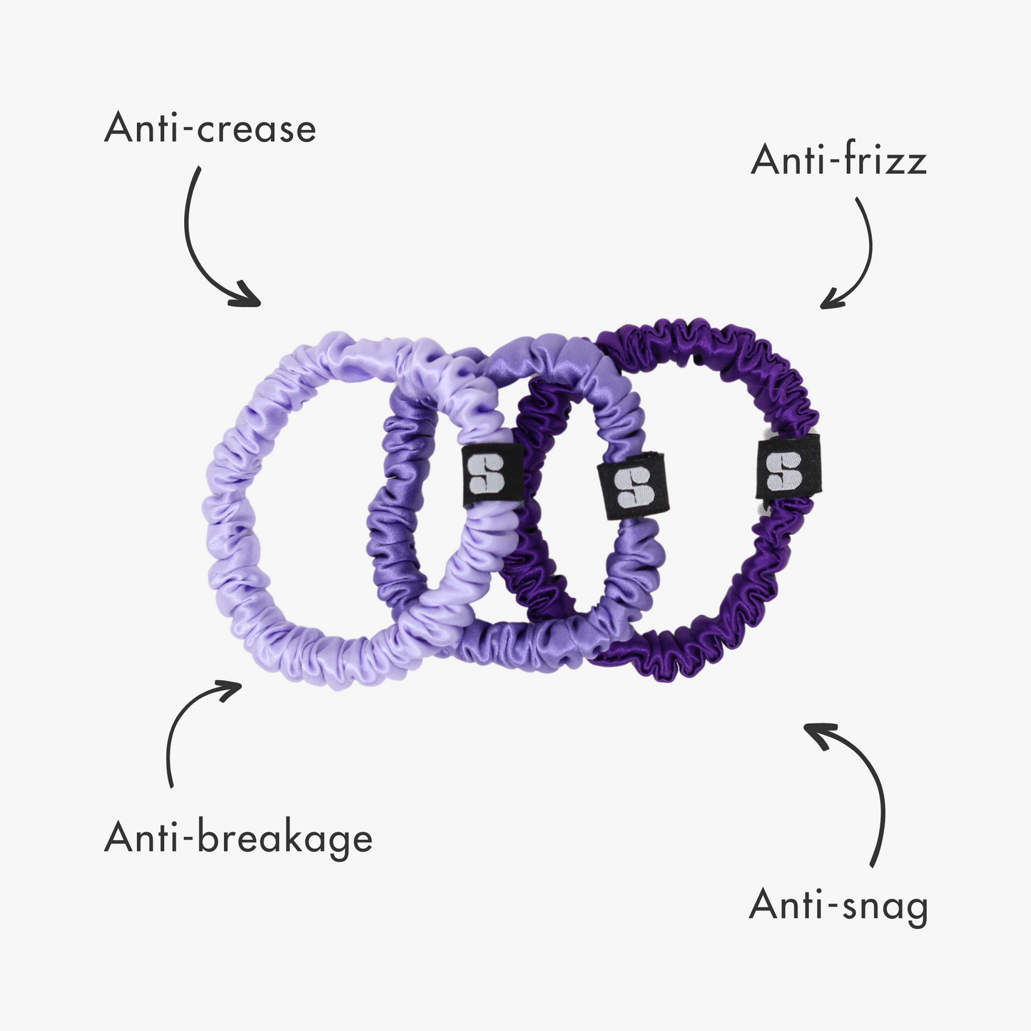 Silk Hair Ties | Lavender Haze