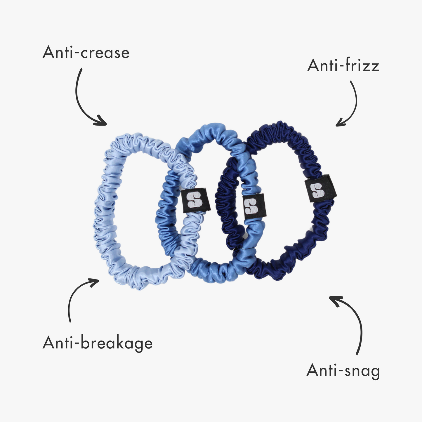 Silk Hair Ties | Blue Crush