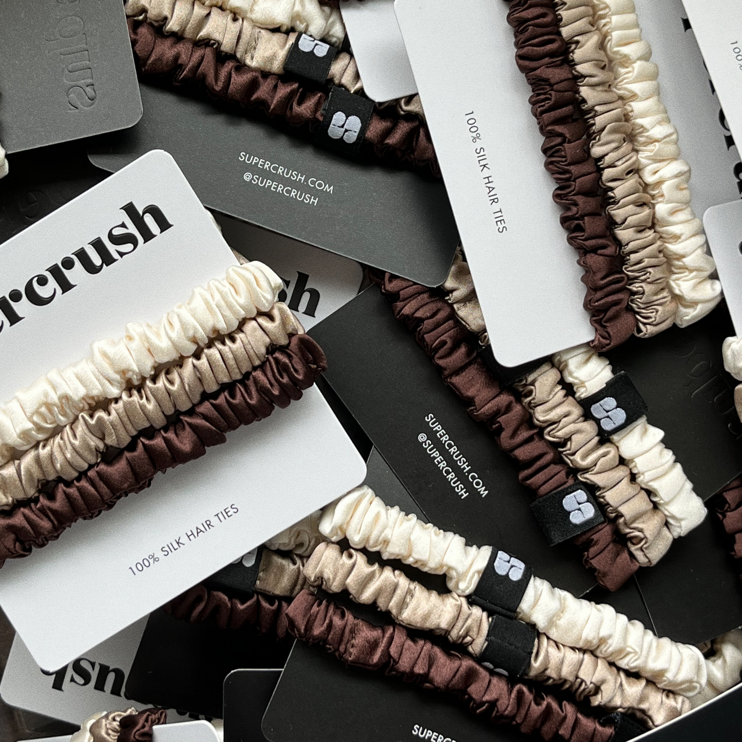 Silk Hair Ties | Macchiato