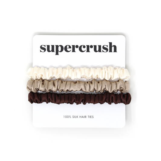 Silk Hair Ties | Macchiato