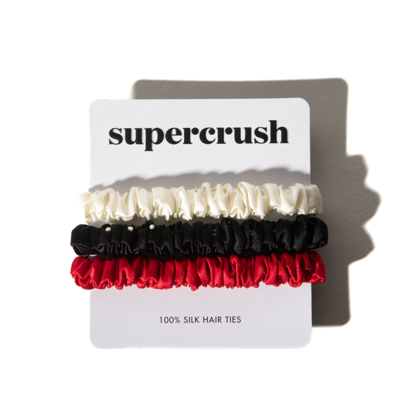 Silk Hair Ties | Ruby