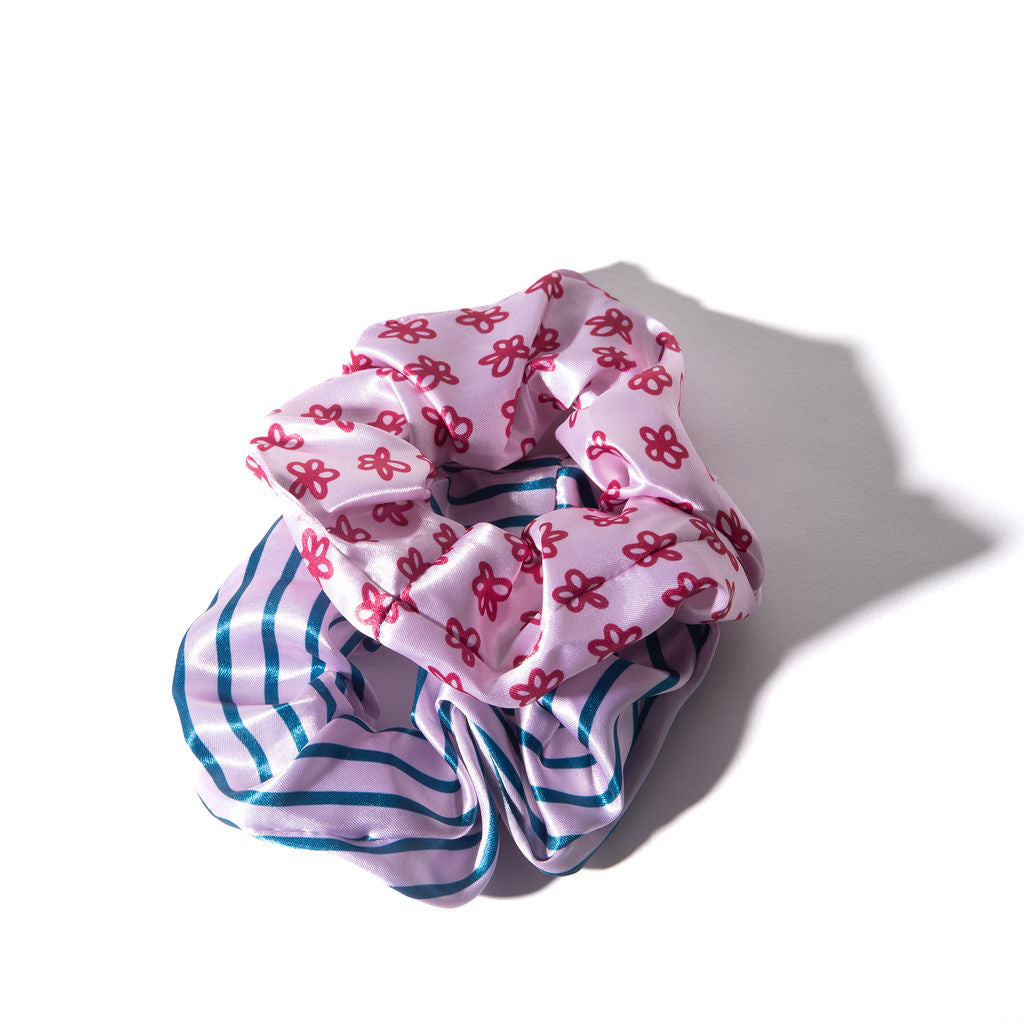 Nordic Bloom Scrunchie Set