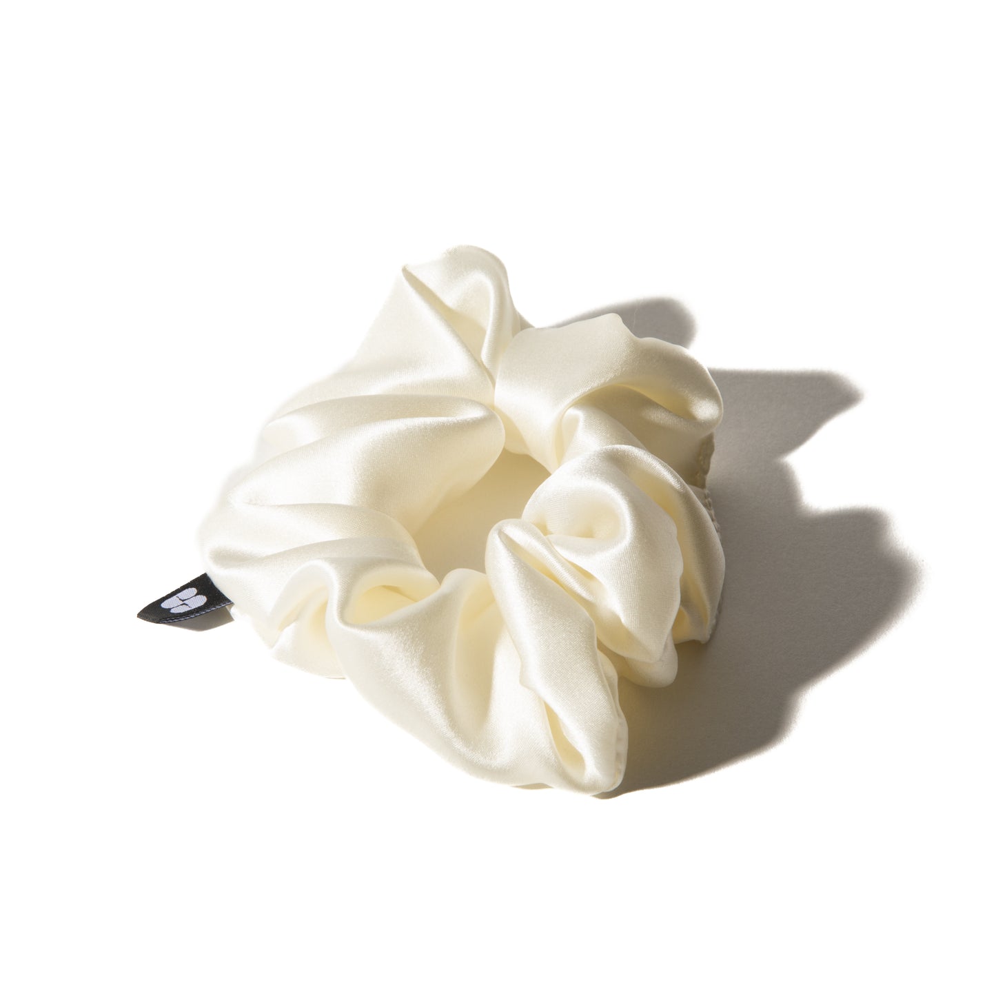 Ivory Satin Scrunchie