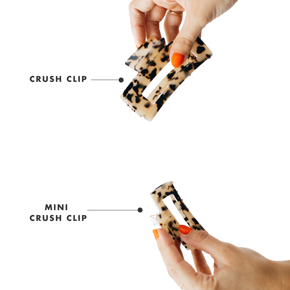 Mommy & Me Crush Clip Set | Light Tortoise